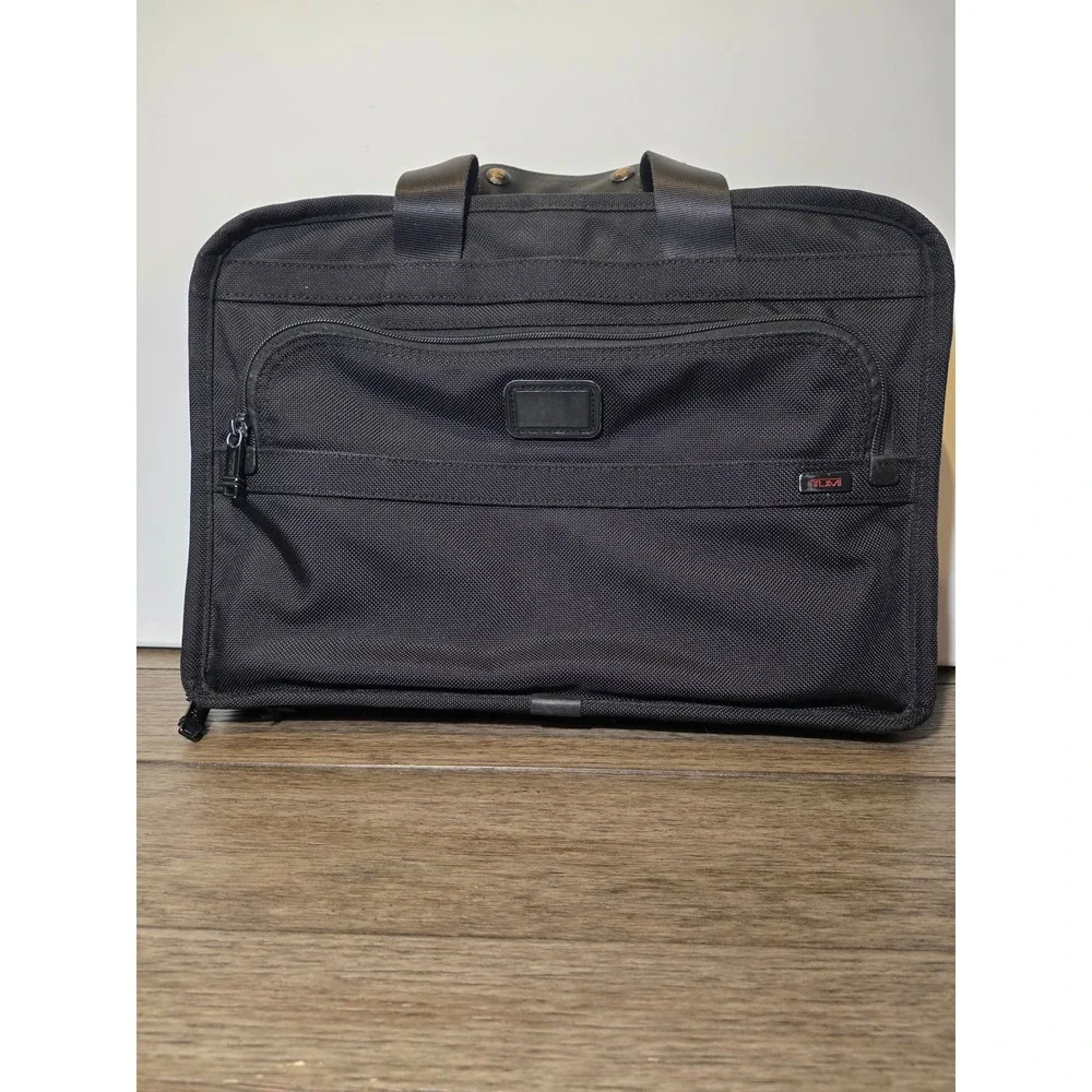 Tumi T-Pass Black Ballistic Nylon Laptop Briefcase Bag 26145D4